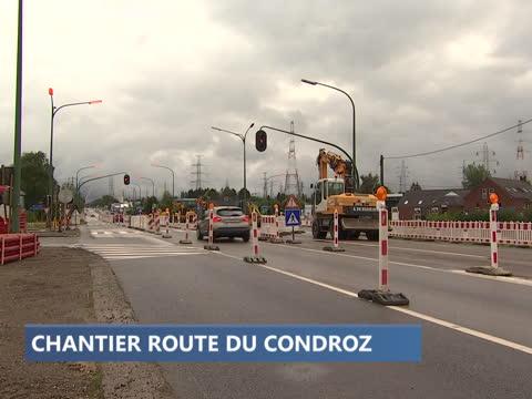 Neupré : chantier route du Condroz