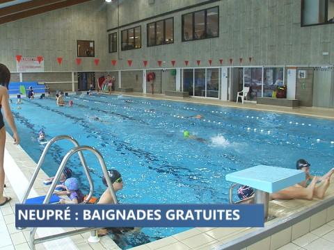 Neupré : piscine gratuite pour les habitants 