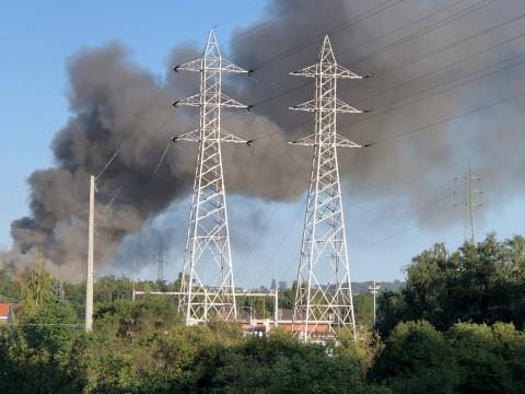 Enorme incendie chez Renewi à Wandre