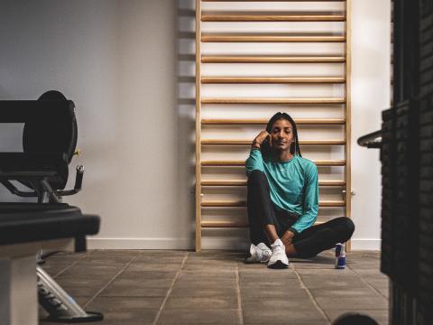 Nouvelle salle d'entraînement pour Nafi, cadeau d'un de ses sponsors 