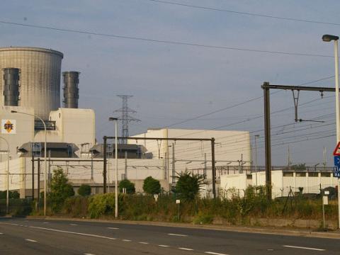 Piquet de grève chez EDF Luminus à Seraing