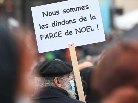 Plusieurs centaines de personnes rassemblées contre les mesures envers la culture à Liège