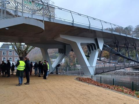 Pont de Tilff : la passerelle cyclo piétonne inaugurée ce mercredi