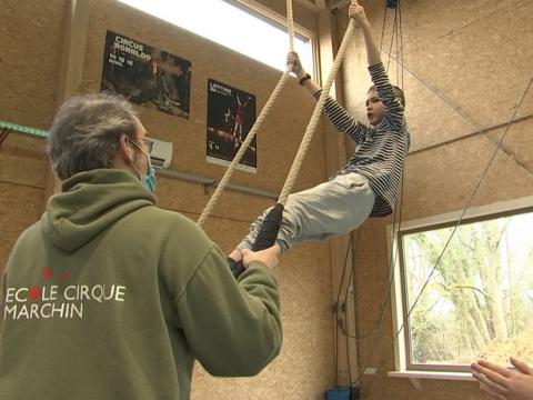 Premier stage organisé dans la toute nouvelle Ecole du cirque