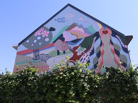 Première fresque "Street Art " à Chaudfontaine 