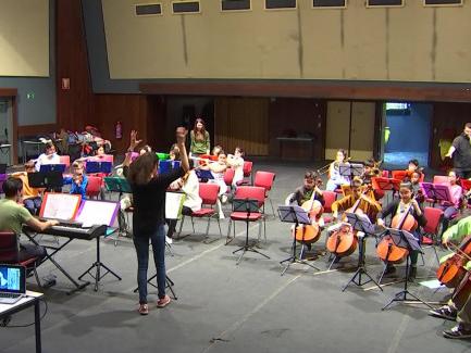 Première répétition pour l'orchestre El Sistema