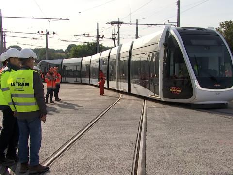 Première sortie pour le tram liégeois