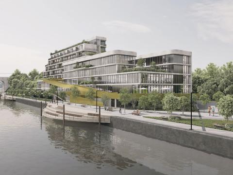 Projet d'hôtel cyclable et espaces de bureaux à Visé