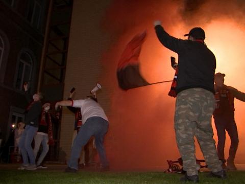 RFC Seraing: des Métallos nous accueillent pour vivre la montée