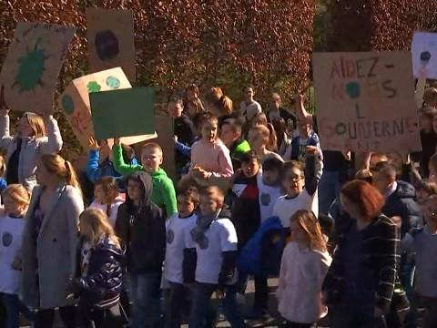 Saint-Georges : manifestation des enfants pour le climat