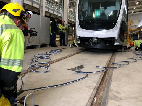 Tram de Liège: le 15/04 reste l'objectif pour Tram'Ardent, confirme le ministre Desquesnes