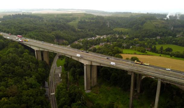 Travaux de réhabilitation du viaduc de Huccorgne 