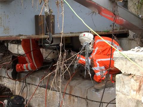 Trooz: travaux au pont de La Brouck 