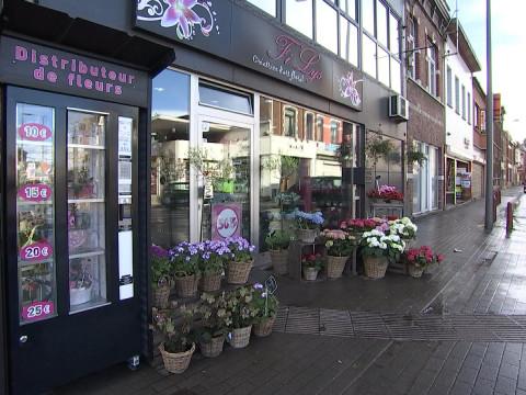 Un distributeur de fleurs à Herstal 