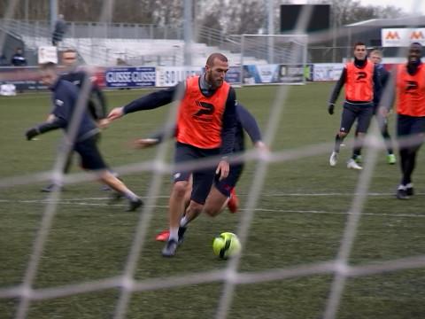 Un entraînement un peu particulier au RFC Liège
