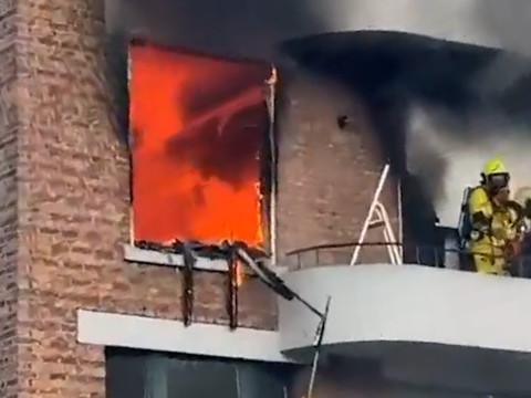Violent incendie rue Basse-Wez à Liège