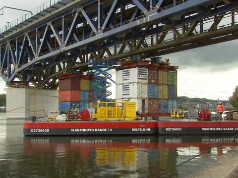 Visé : l'impressionnant chantier du pont des Allemands 