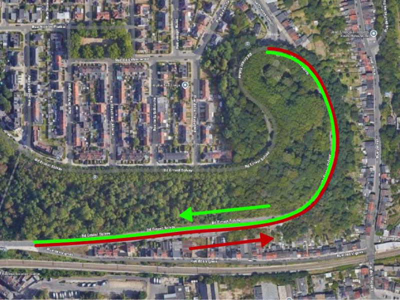 Liège : réaménagement du boulevard Ernest Solvay