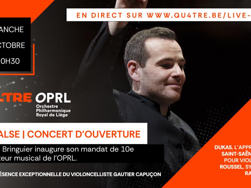 OPRL | La valse | Concert d'ouverture | Dimanche 5 octobre à 20h30 sur qu4tre.be