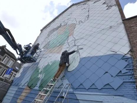 Le timelapse de la fresque hommage à Bilal