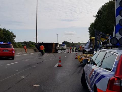 Accident grave sur l'autoroute E42 à Huccorgne (vidéo)