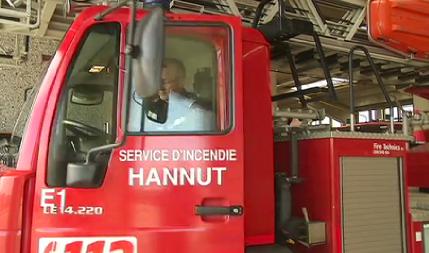 Hannut : cinq pompiers légèrement blessés 
