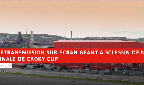 Ecran géant à Sclessin pour la finale de la Coupe