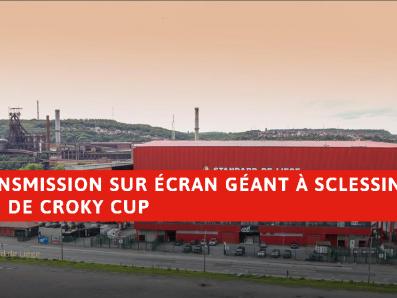Ecran géant à Sclessin pour la finale de la Coupe
