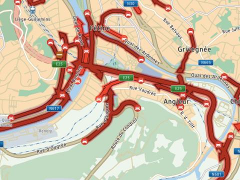 Liège: les quatre gros accès autoroutiers fermés ont rouvert 