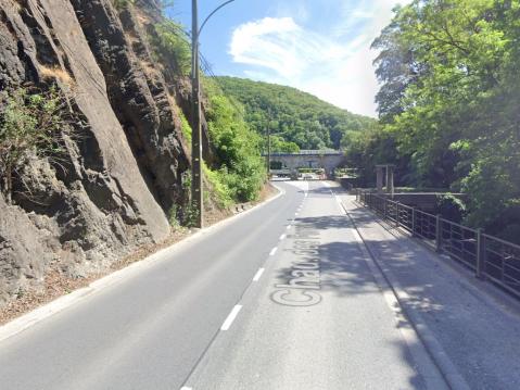 Huy : la nationale 641 à Huy fermée après un effondrement de la paroi rocheuse 