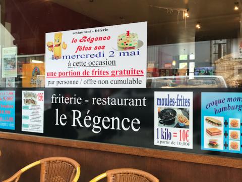 Cornets de frites gratuits mercredi ! 