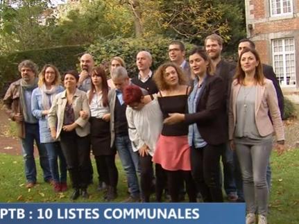 Des listes PTB dans 10 communes de la province en 2018