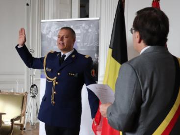 Jean-Marc Demelenne, le nouveau Chef de Corps de la police de Liège, a prêté serment