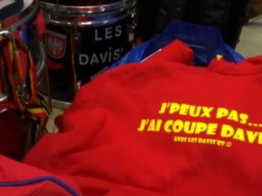 L'équipe de coupe Davis de tennis très soutenue par les supporters