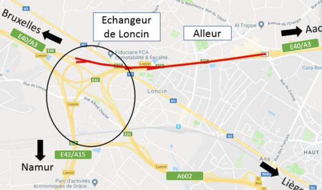 La dernière phase de la mise à 4 voies de la E40, entre Alleur et Loncin, débute ce vendredi