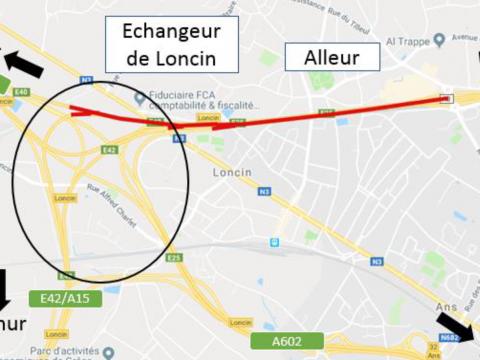 La dernière phase de la mise à 4 voies de la E40, entre Alleur et Loncin, débute ce vendredi