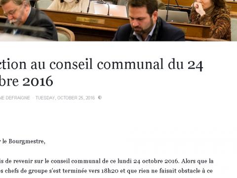 Le MR liégeois remonté après le conseil communal liégeois 