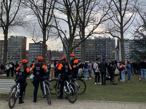 Le parc de la Boverie surveillé au lendemain du grand rassemblement