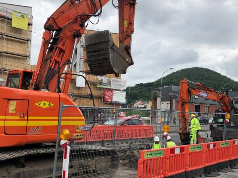 Tram : de nombreux travaux ponctuels au centre de Liège