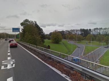 Travaux dans l'échangeur des Hauts-Sarts