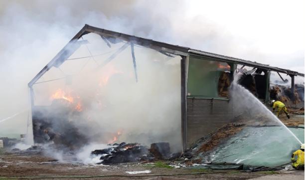 Visé : important incendie dans un hangar agricole