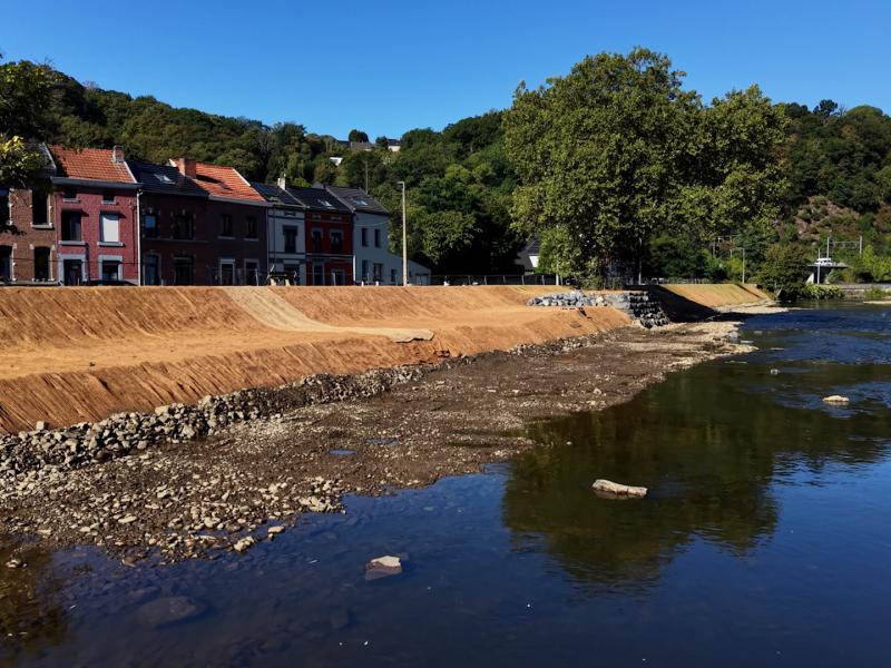 Les berges de la Vesdre se transforment pour mieux résister aux inondations