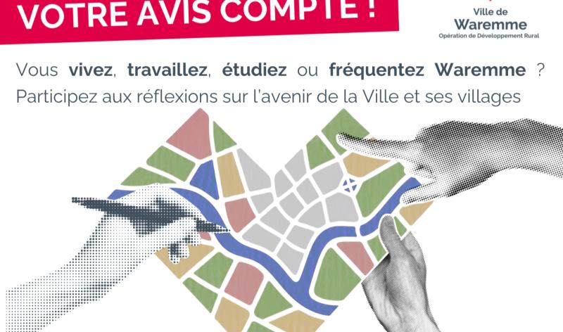 Waremme : la population invitée à donner son avis sur l'évolution de la commune