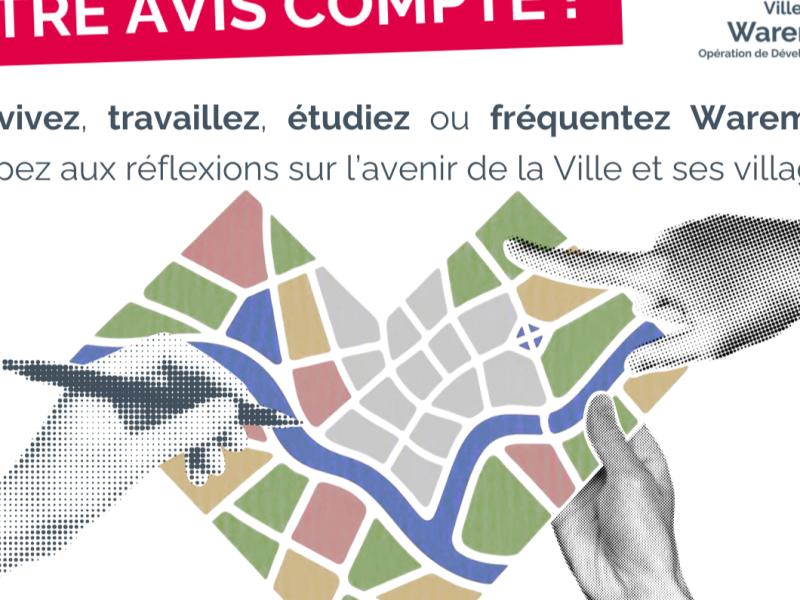 Waremme : la population invitée à donner son avis sur l'évolution de la commune