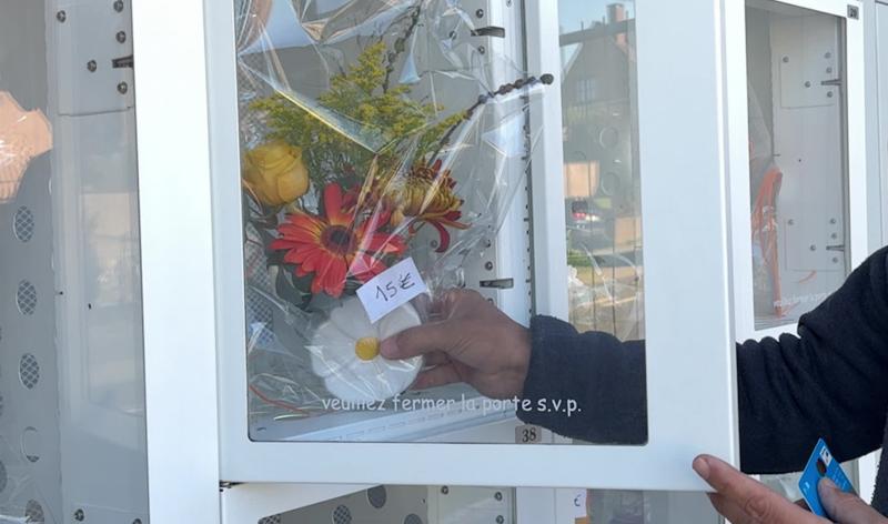 Crisnée : un distributeur de fleurs accessible 24h/24, un concept qui gagne du terrain en Wallonie