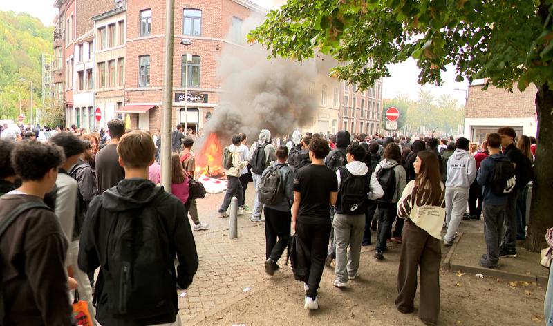 Débordements étudiants à Liège