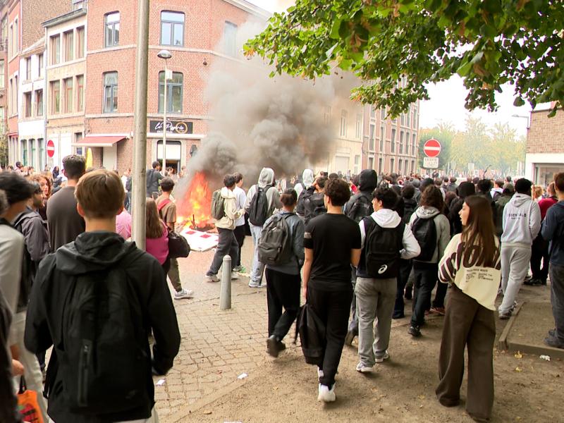 Débordements étudiants à Liège