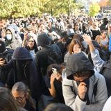 Protestation étudiante : un large cortège sillonne les rues de Liège, la tension monte