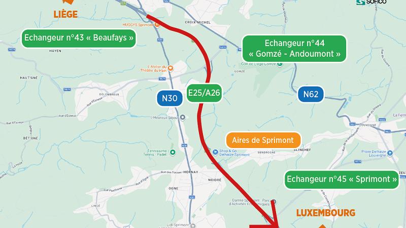 Autoroute entre Beaufays et Sprimont : réouverture imminente