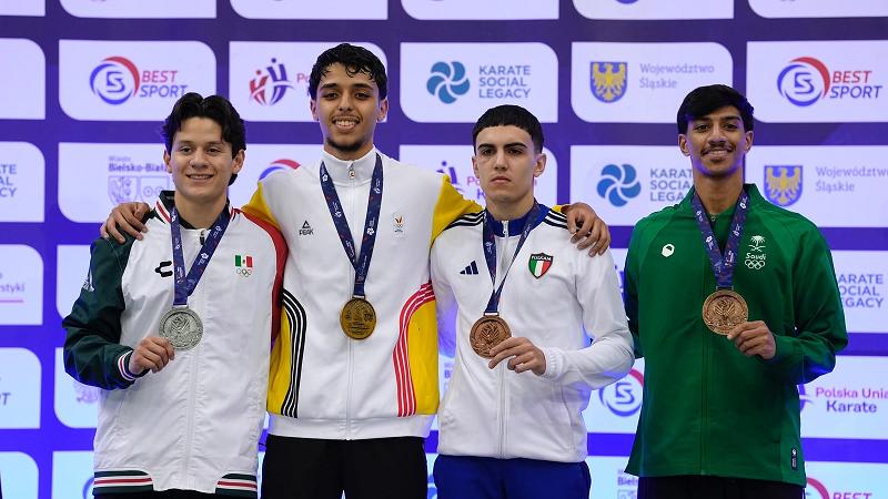 Amin Abdelmalki champion du monde de karaté chez les U21